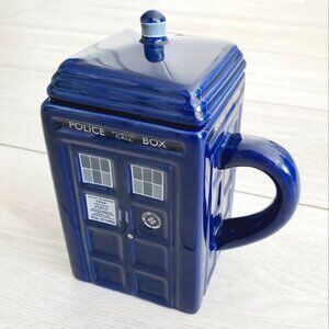 Zeon Doctor Who BBC Novelty British Phone Booth Tardis Call Box SciFi Ceramic
